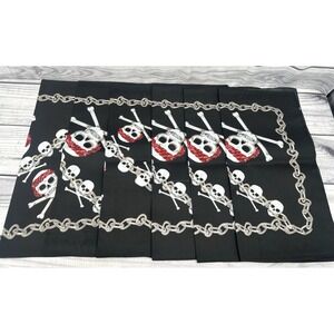 LOT OF 6 VINTAGE 100% COTTON BANDANAS /‎ HANKERCHIEFS-MULTI COLOR-BRAND NEW  *15